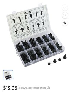 Stark USA 192PC Bumper Retainer Clips, Car Plastic Fasteners, Door Trim & Fender Clips 13243