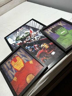 Marvel Avengers Framed Wall Art Set of 3