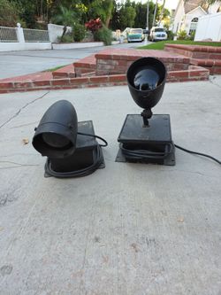 Halloween- commercial grade spotlights with black light bulbs