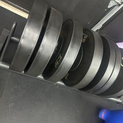 Bumper Plates With Storage Rack