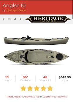 Heritage Angler 10 10 ft Sit-On-Top Angler Kayak