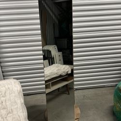 Full Length Mirror Jewelry Stand 360°