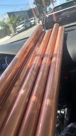 6 1 1/2 inch 10ft copper pipes all for 600$