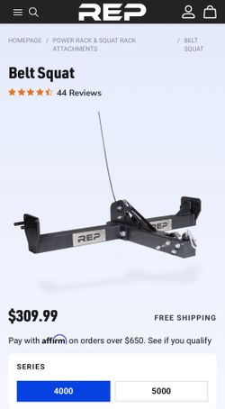 Rep Fitness Belt Squat Attachment