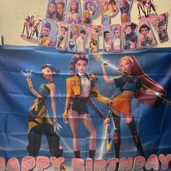 Demon Hunter Birthday Decoration 