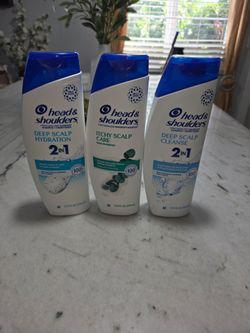 Head and shoulder shampoo and conditioner $4 each bottle