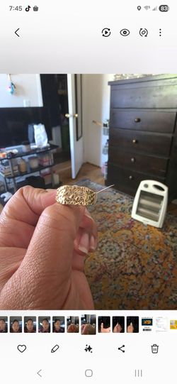 Size 11 Nugget ring 14k plated