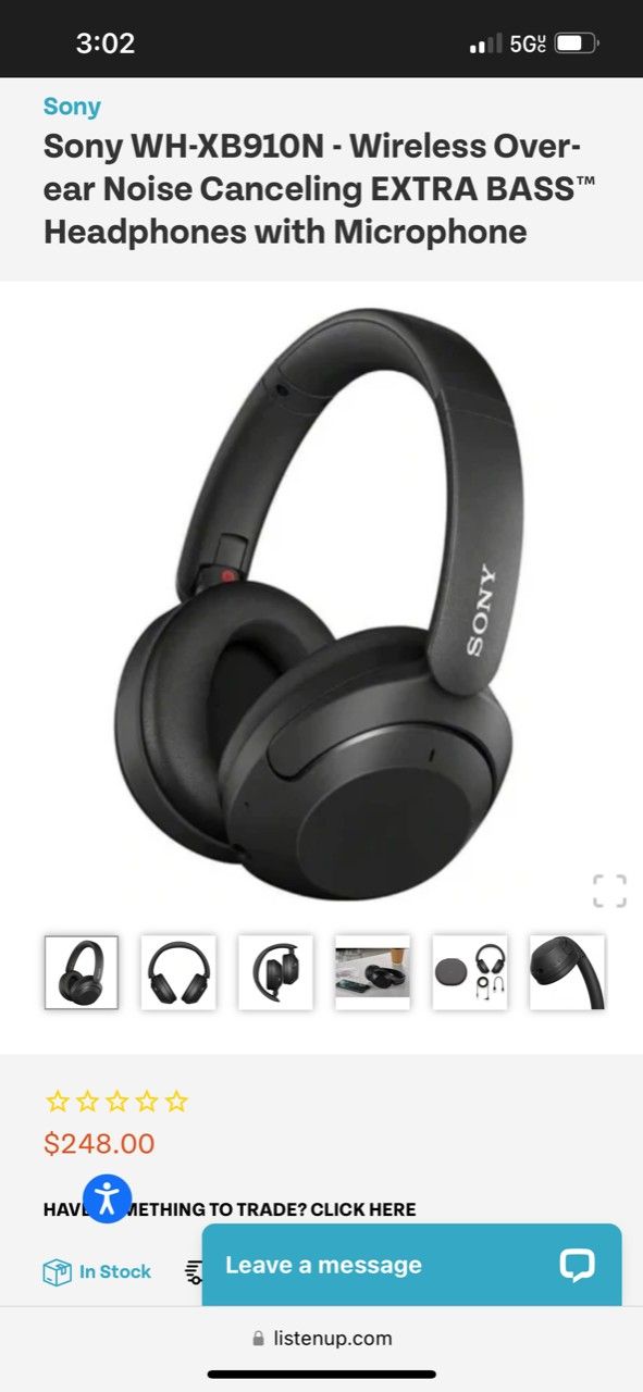 Sony Wireless Headphones 