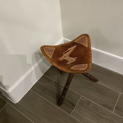 2 Foldable Stool Leather 