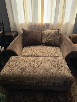 Large chair Or Love Seat w/ Ottoman 