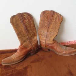 Lucchese 1883 Savannah N4540 Burnished Mad Dog Goat SnipToe Boots Womens 9.5 B