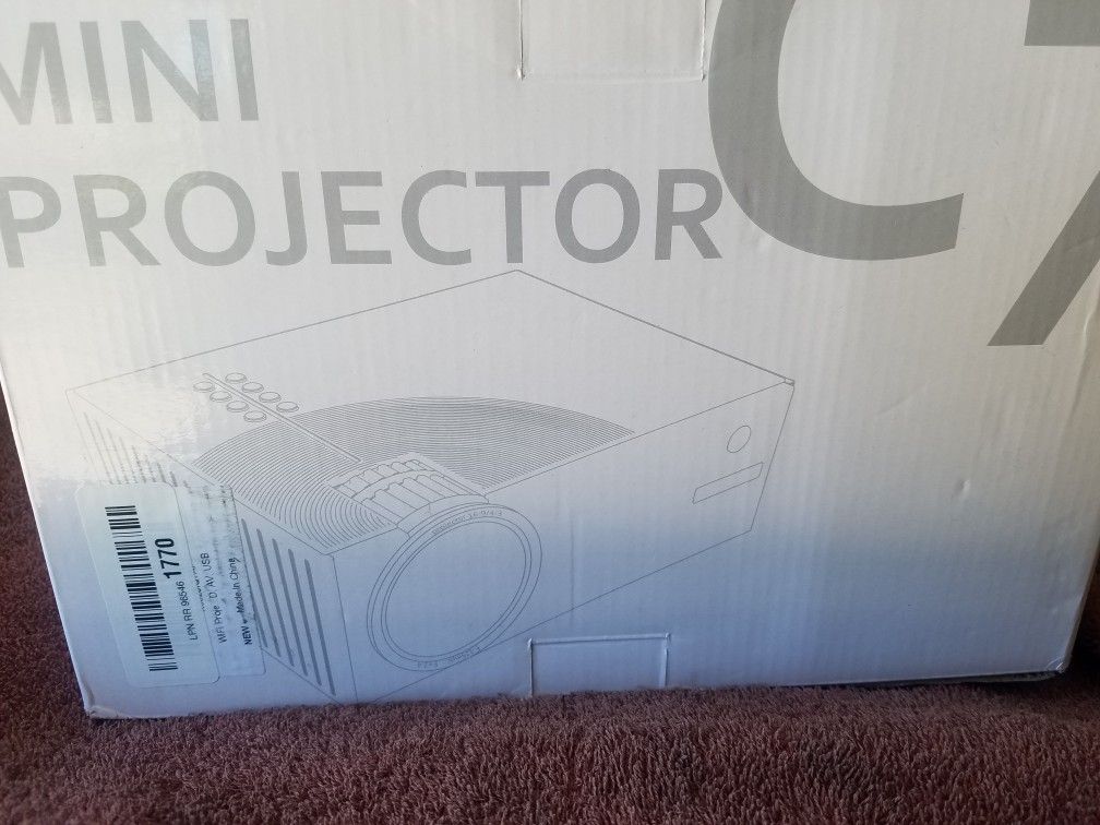 Mini white projector