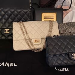 Vintage Chanel Classic 13” Quilted Leather Maxi Jumbo Flap Bag