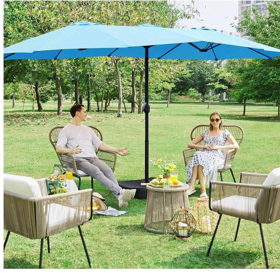 14 foot patio umbrella covers Kipiea Patio Umbrella Covers for 13'-15'Double-Sided Umbrella, Upgrade –  KipieaCovers