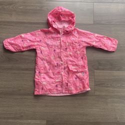 iplay Little Girls Pink Rain Coat Jacket Size 3/4 3t 4t