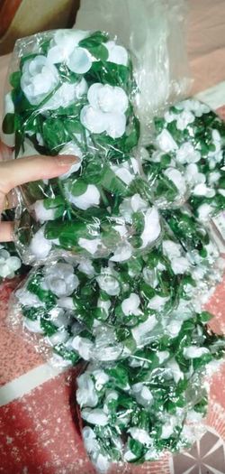 6pcs Artificial White Rose Vine Garland, Wedding Venue Decor, Home Bedroom Living Room Bathroom Wall Hanging Decor, Outdoor Garden School Birthday