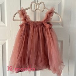 Dusty Rose Tulle Dress