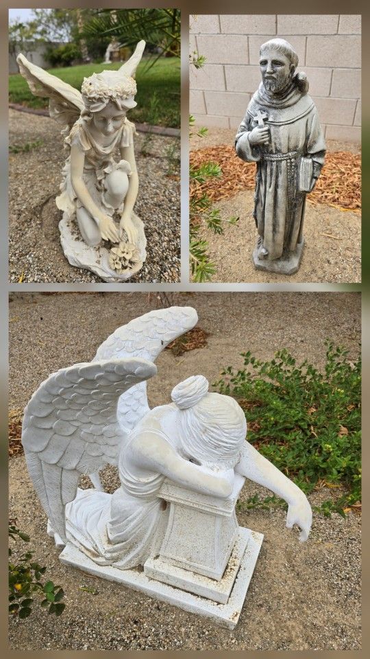 Yard Art, Statuary, Lawn Tools, Garage Shelving