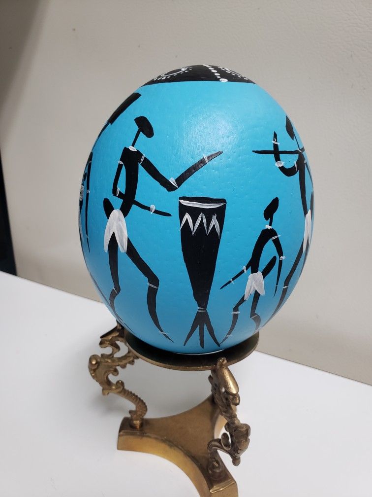 Hand Painted African Ostrich Egg for Sale in Duluth, GA OfferUp