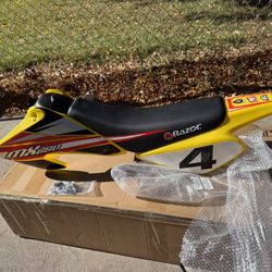 Razor MX650 YELLOW plastics fairings seat gas tank decals hardware screws