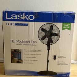 Lasko 18” Pedestal Fan with Remote – Good Condition  Ventilador Lasko de Pedestal 18”- Buen estado