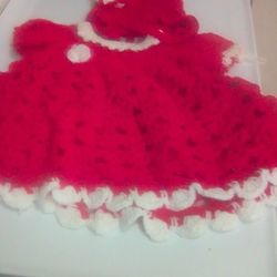Small Girls Crochet Dress 