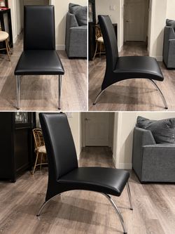 Black modern dining chairs