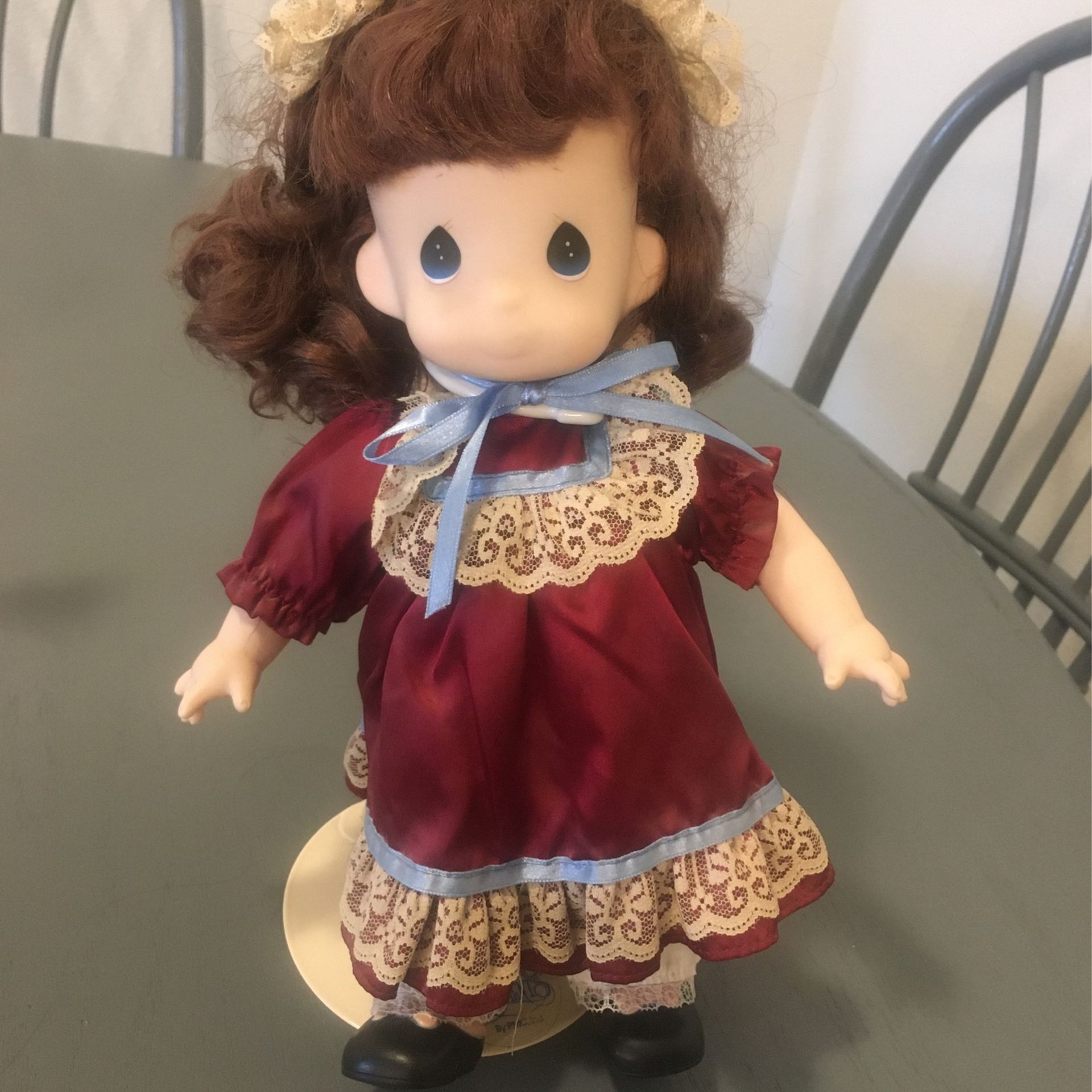 Precious Moment Doll With Stand