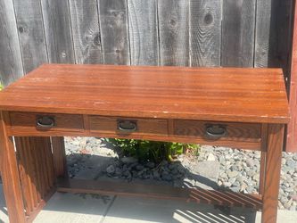 Vanity / desk / tv stand all real sturdy wood