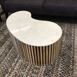 Fabulous “Slatted Bean” Mid Century Modern Cocktail Coffee Table