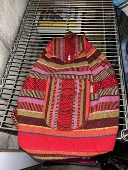 Mexican Backpack Mochila Mexicana Red