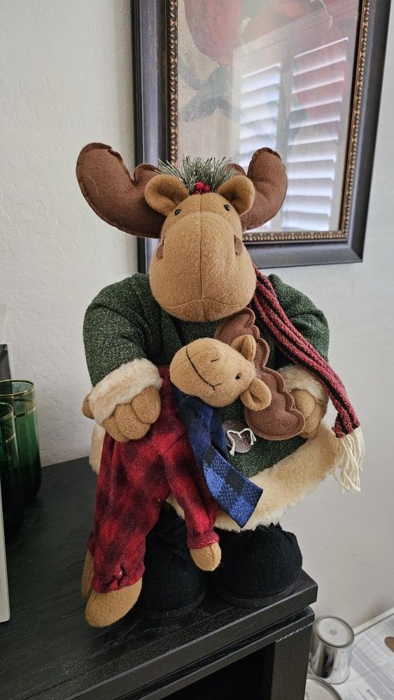 Vintage Christmas Moose
