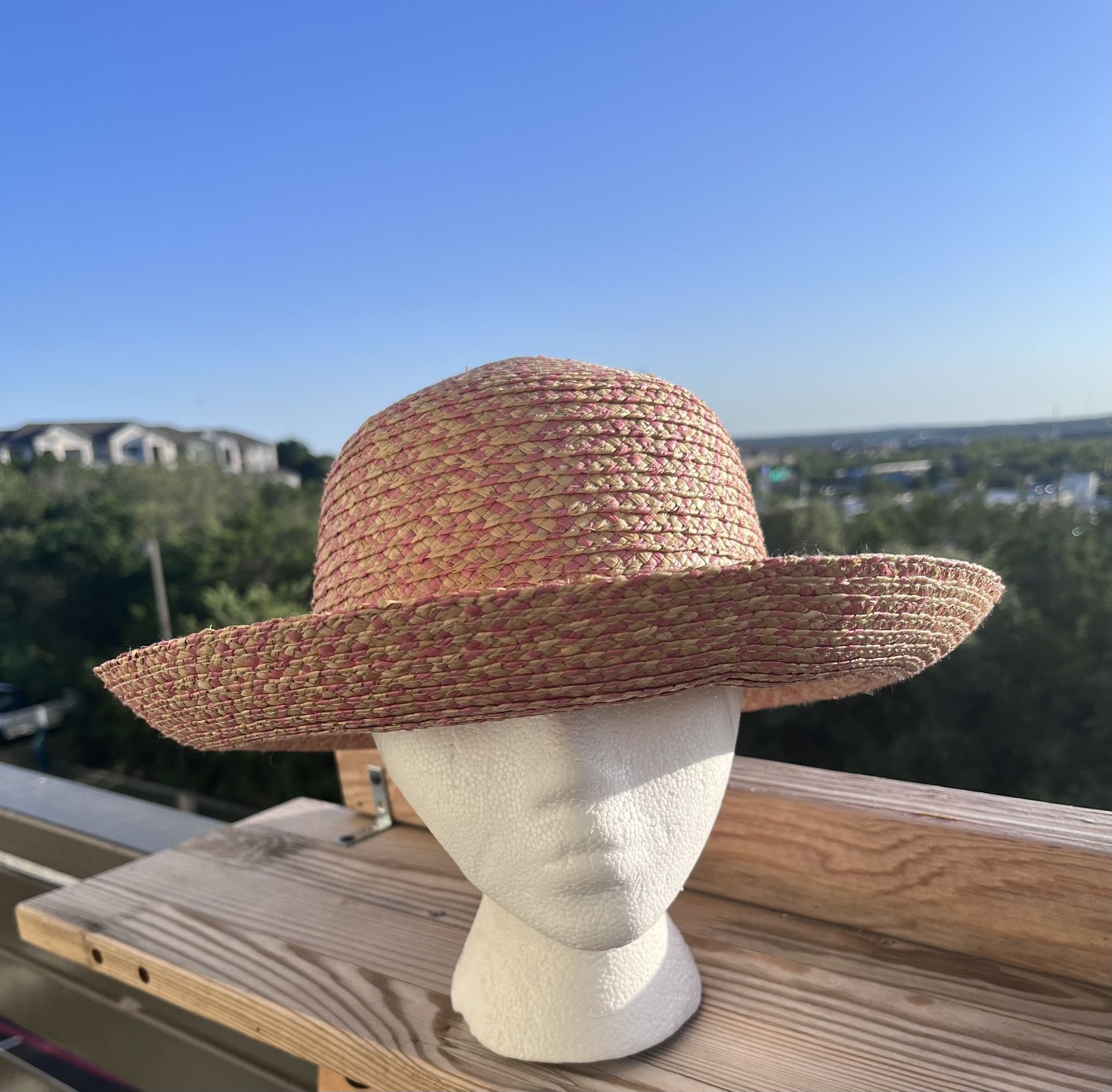 Sun Hat Wide brim Summer Straw hat with tassels