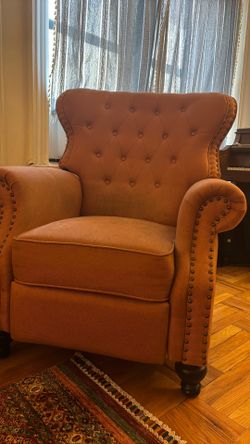orange recliner
