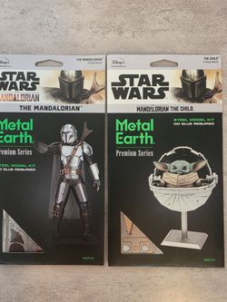 Metal Earth Mandalorian & The Child models NEW