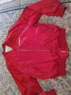 Men's windbreaker red size large
