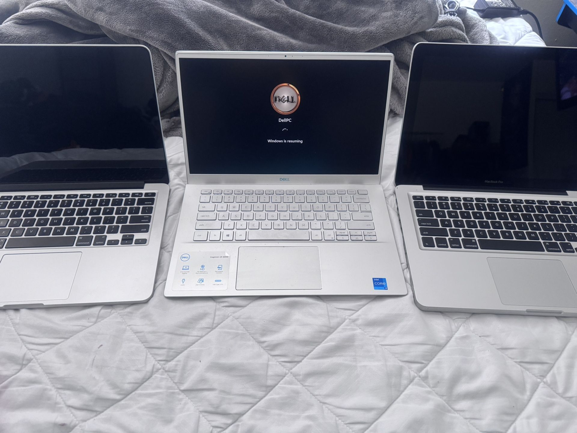 macbooks and dell laptop
