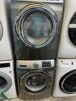SAMSUNG FRONT LOAD WASHER AND GAS DRYER