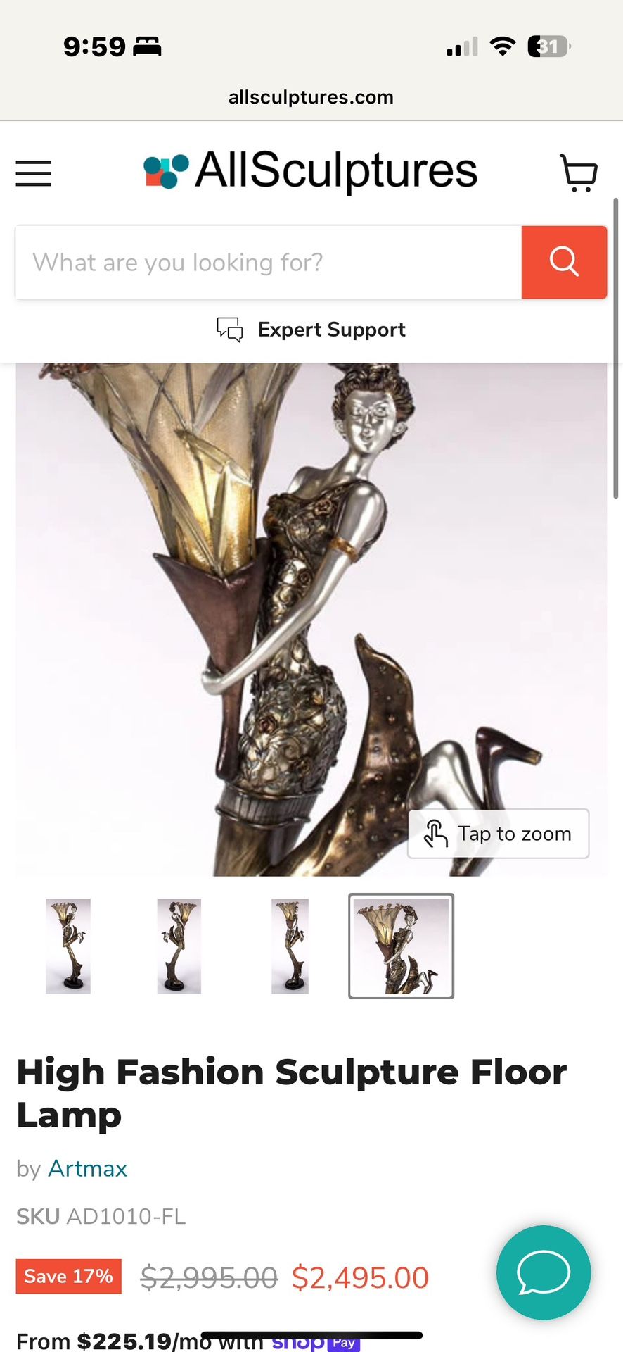 High Fashion Sculpture Lamp