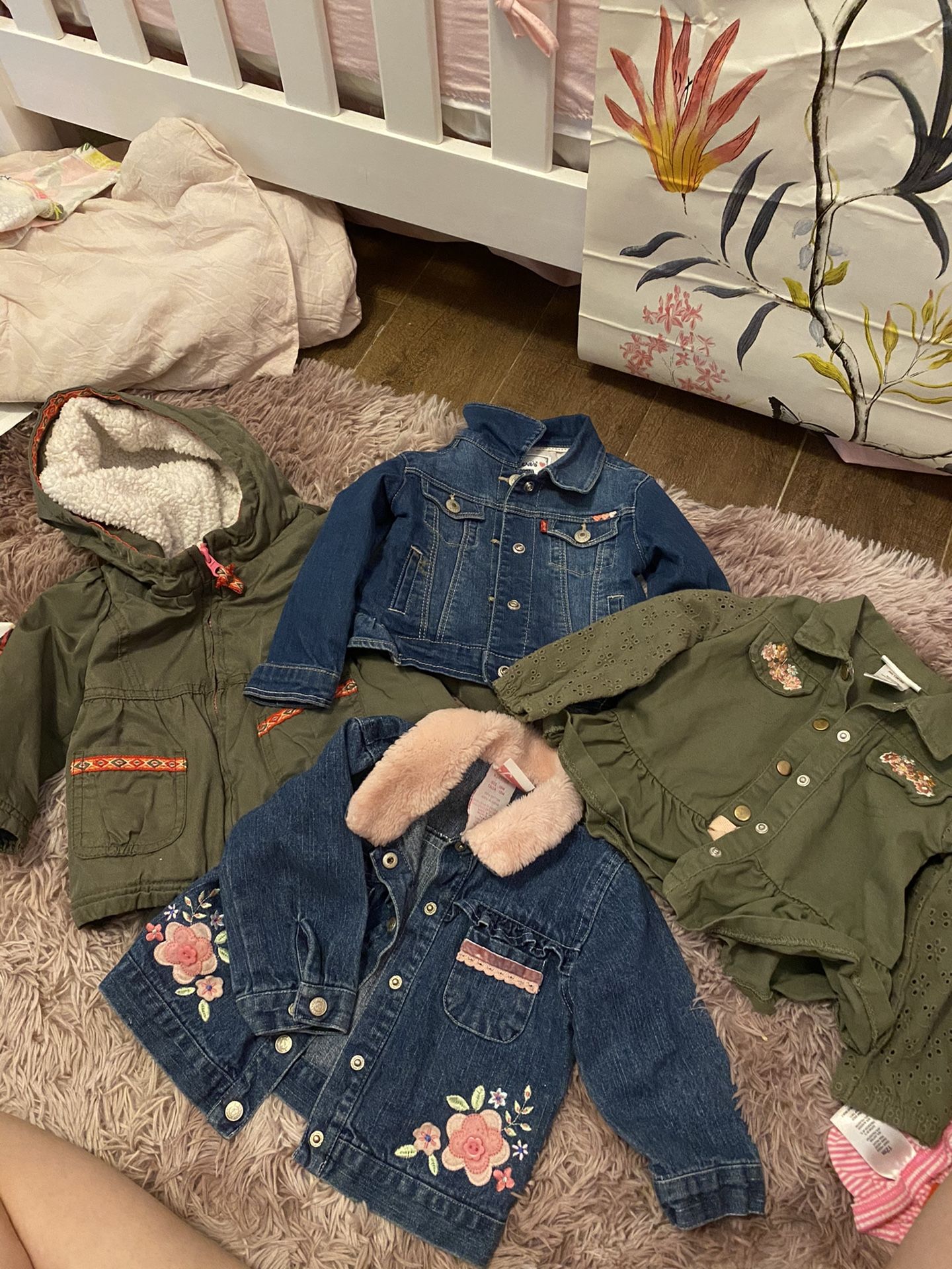 12 /18 Months Girl Jackets And Head Bands
