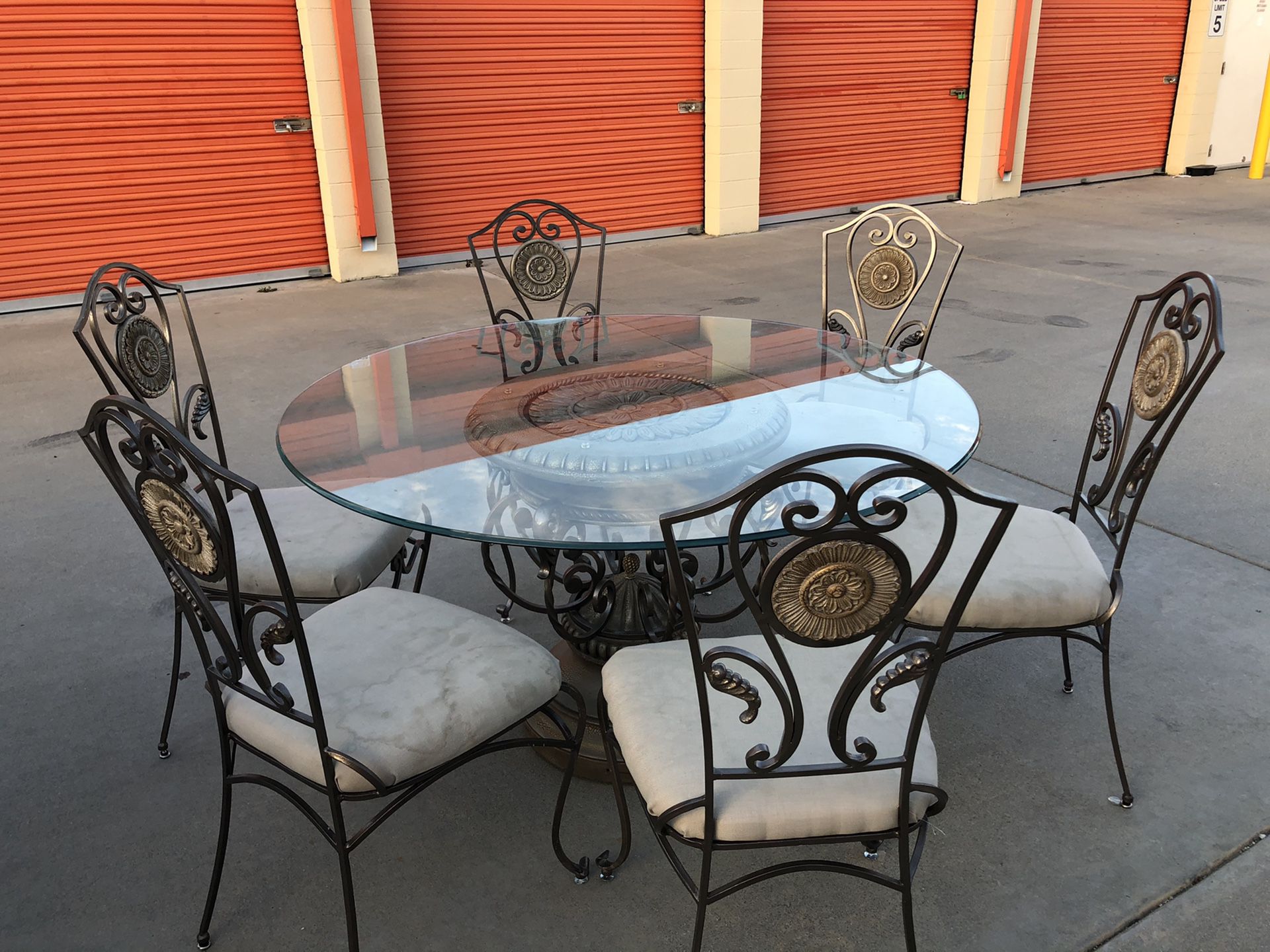 CAST IRON dining table set