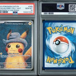 PSA 10 Pikachu with Grey Felt Hat – Pokémon x Van Gogh 🔥