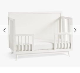 Mid Century Crib Greck With Toddler Bed Conversion Kit