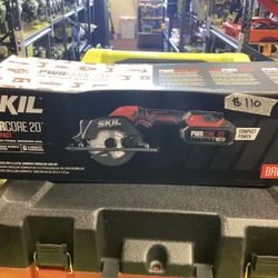 SKIL 20V Brushless 4 1/2  Compact Circular Saw Kit $110