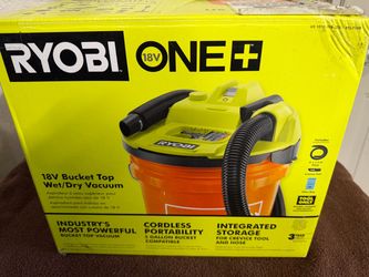 Ryobi ONE+ 18V Bucket Top Wet/Dry Vacuum (PCL732B) - Open Box