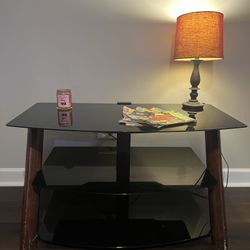 38” Glass TV Stand