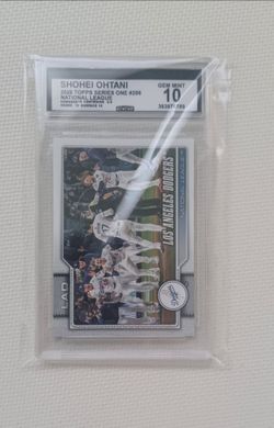 LOS ANGELES DODGERS SHOHEI OHTANI GRADED 10 CARD