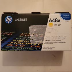 Yellow HP Laserjet Printer Cartridge 648A