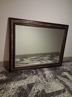 Rectangular Wall Mirror Dark Bronze Frame