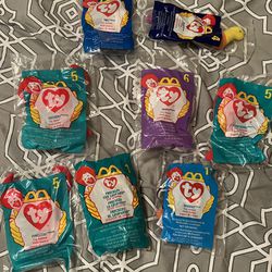 Rare Find 1998 McDonald’s Beanie Babies collection Of 8  (these are the mini versions) Rare find 